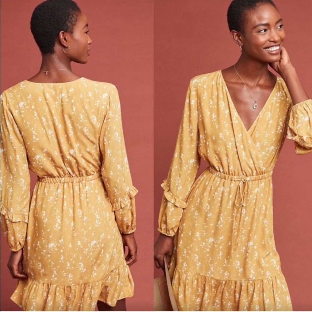 RARE Anthropologie Dolan Barnier Floral Dress